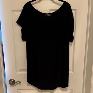 Sympli Black Short Sleeve Top